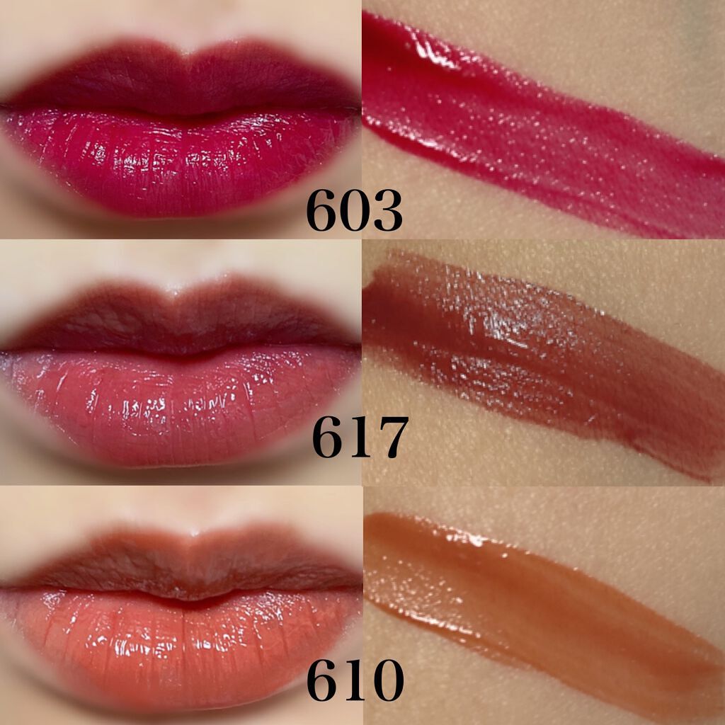 ルージュ ピュールクチュール ヴェルニ ウォーターステイン 603 イン ベリー ディープ/YVES SAINT LAURENT BEAUTE/口紅を使ったクチコミ（2枚目）