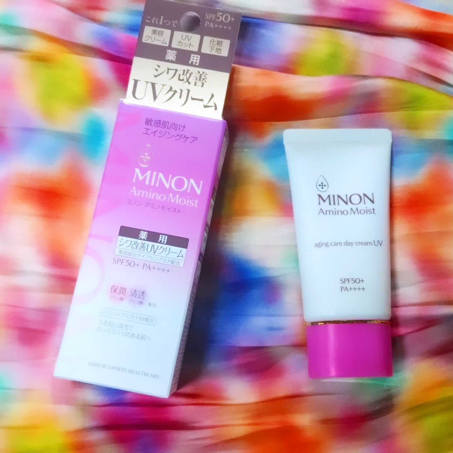 ミノン アミノモイスト エイジングケア デイクリームUV/ミノン/日焼け止めクリームを使ったクチコミ（1枚目）