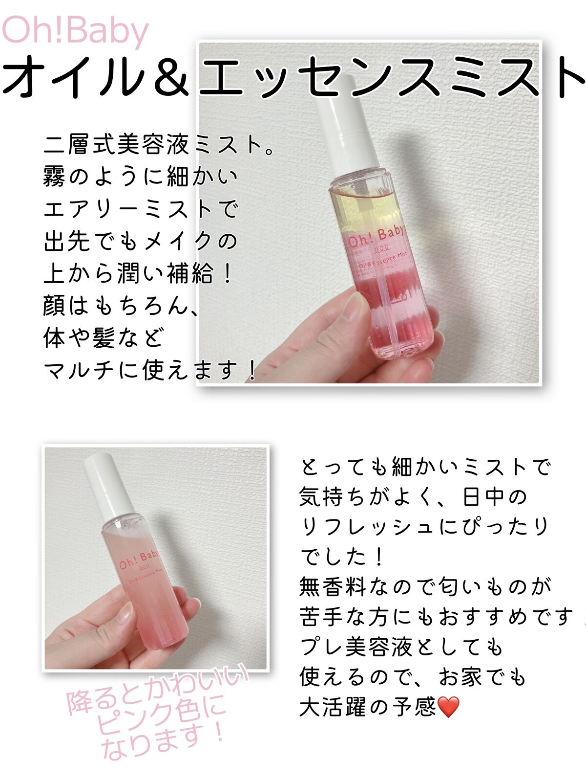 Oh！Baby ウォーターハンドクリーム/ハウス オブ ローゼ/ハンドクリームを使ったクチコミ（2枚目）