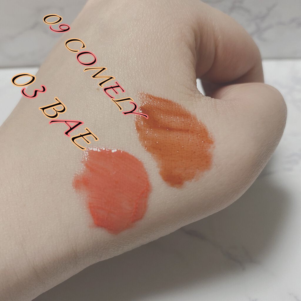 ホリカホリカ ハートクラッシュグローティントエアー 03 ベイ/HOLIKA HOLIKA/リップティントを使ったクチコミ（2枚目）