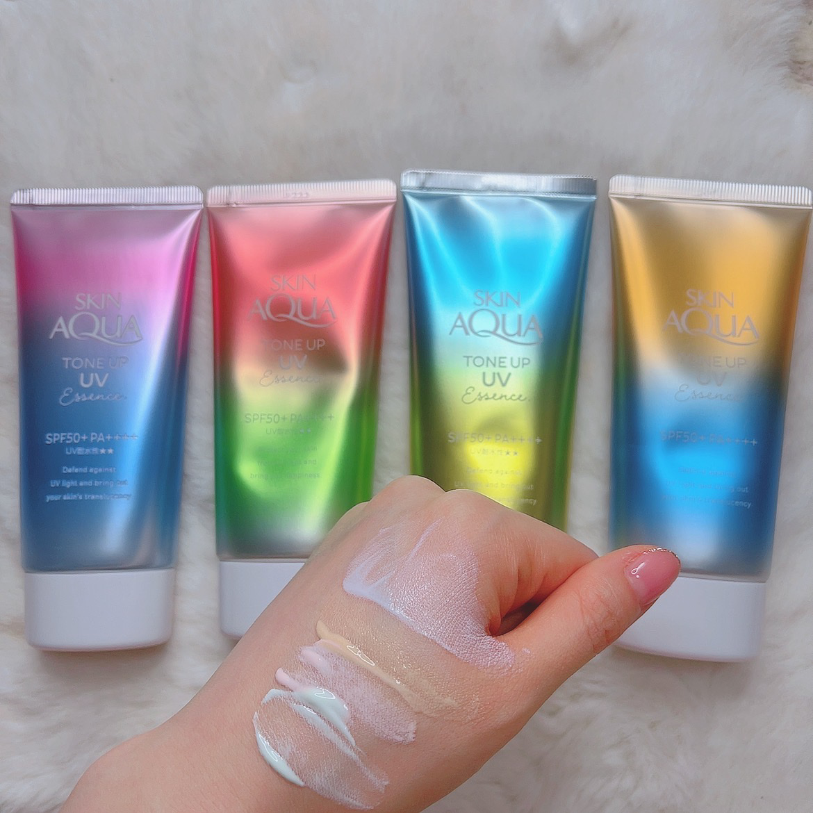 スキンアクア トーンアップUVエッセンス/スキンアクア/日焼け止めクリームを使ったクチコミ（3枚目）