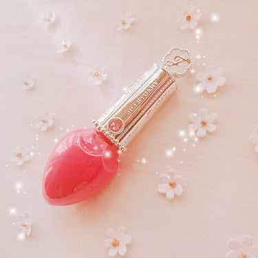 フォーエヴァージューシー オイルルージュ グロウ 10 coral cherry/JILL STUART/口紅を使ったクチコミ（1枚目）