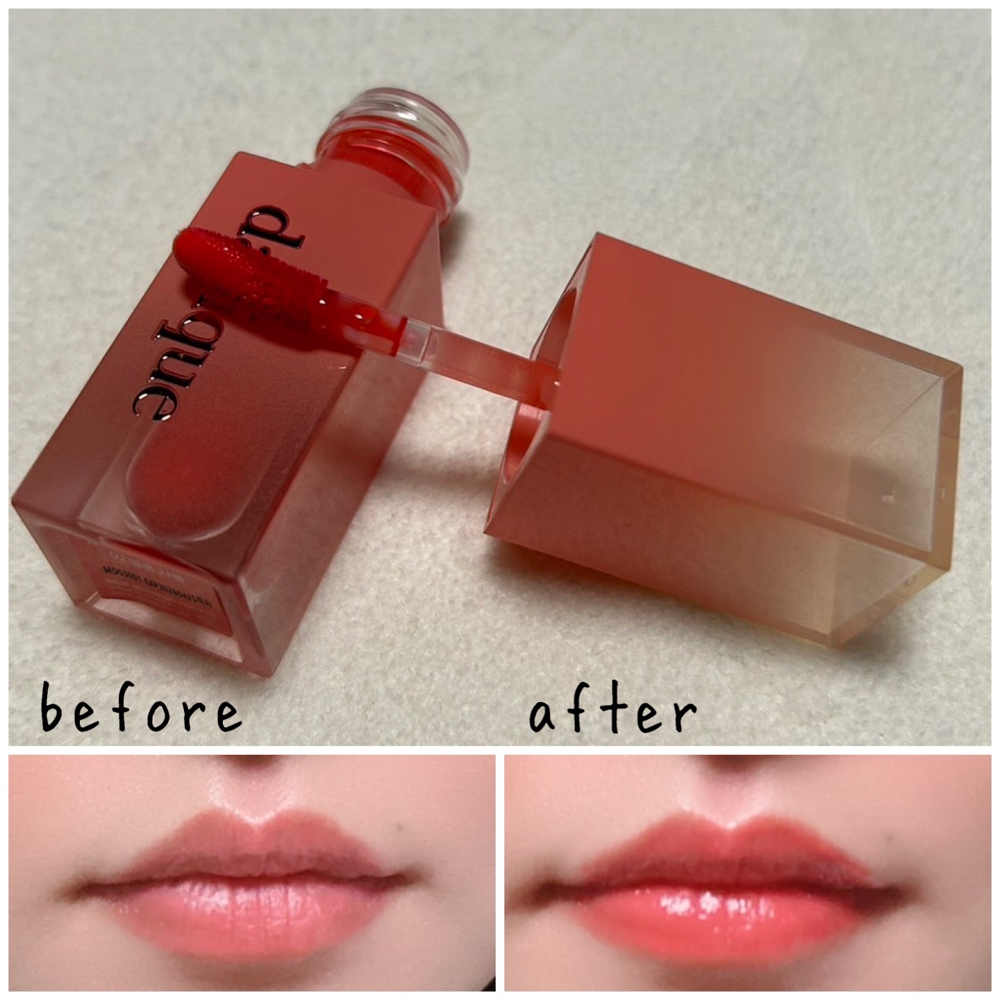 ジューシーデュイティント/dasique/リップティントを使ったクチコミ（3枚目）