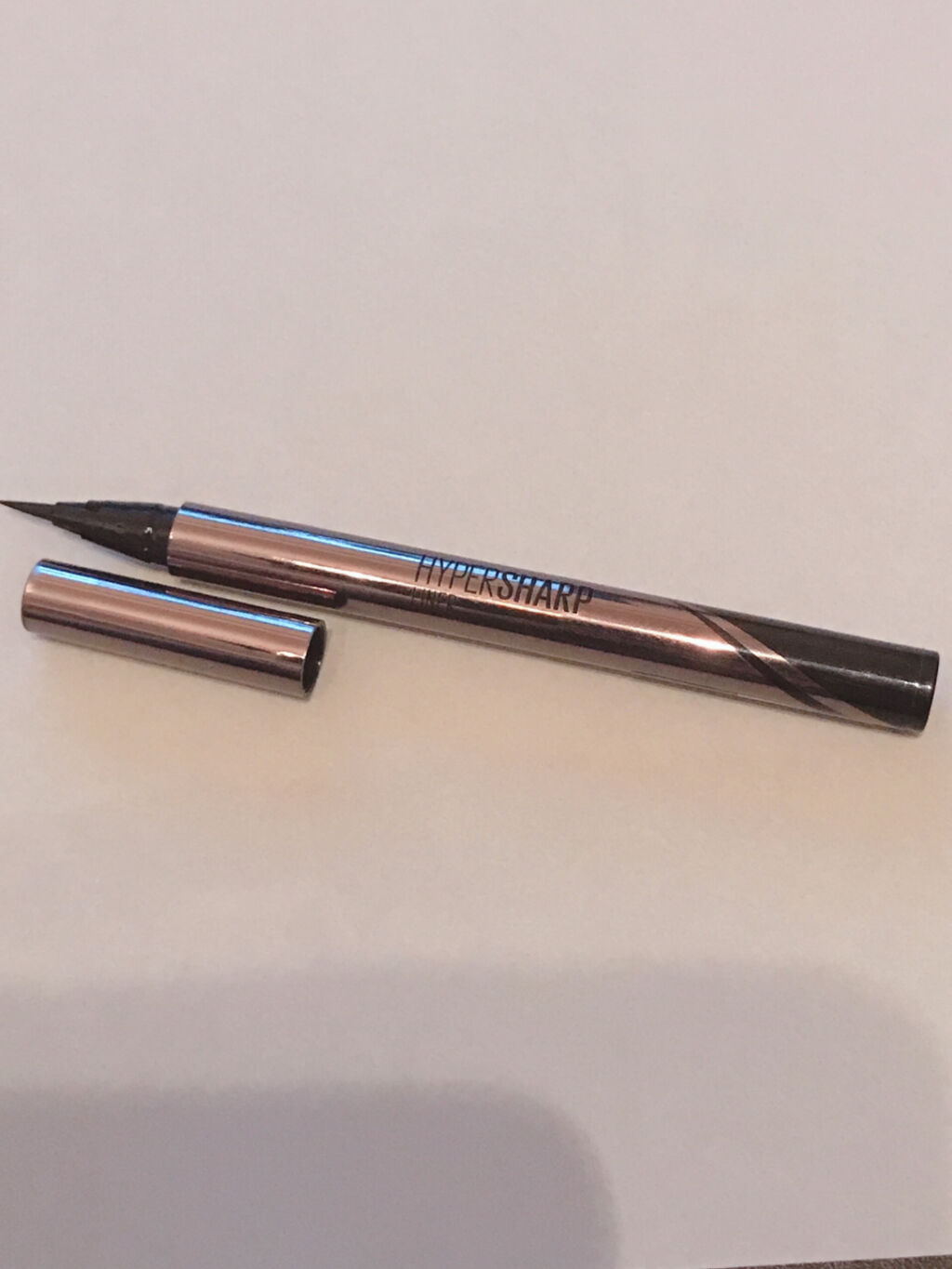 ハイパーシャープ ライナー R BK-2 ソフトブラック/MAYBELLINE NEW YORK/リキッドアイライナーを使ったクチコミ（1枚目）