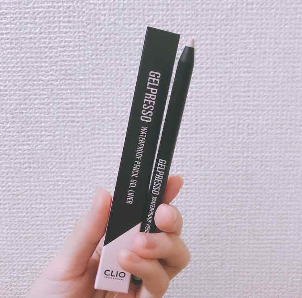 ジェルプレッソ ウォータープルーフ ペンシルジェルライナー/CLIO/ジェルアイライナーを使ったクチコミ（1枚目）