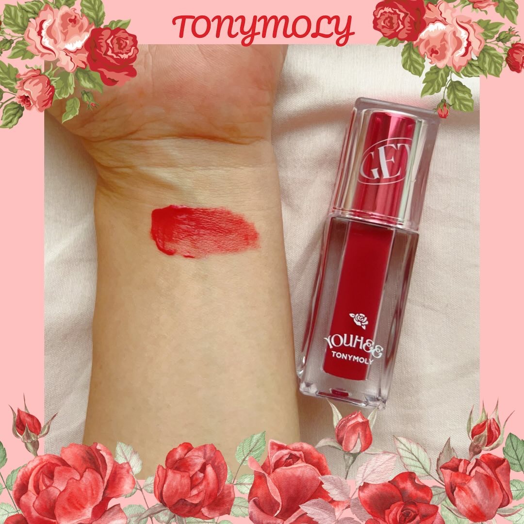 ゲットイットティント ウォーターフルバター/TONYMOLY/リップティントを使ったクチコミ（2枚目）