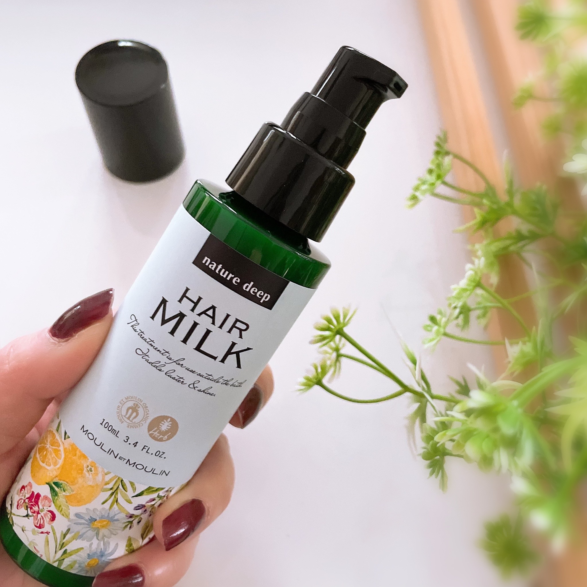 ツヤ髪ミルク/ネイチャーディープ /ヘアミルクを使ったクチコミ（2枚目）