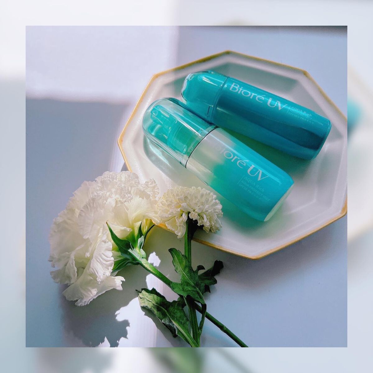 ビオレUV アクアリッチ アクアプロテクトローション(水層パック)/ビオレ/日焼け止めローションを使ったクチコミ(2枚目)