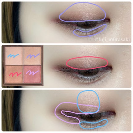 ニュアンスオンアイシャドウ/CEZANNE/アイシャドウパレットを使ったクチコミ(4枚目)