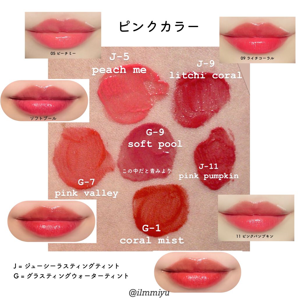 ジューシーラスティングティント/rom&nd/リップティントを使ったクチコミ(8枚目)