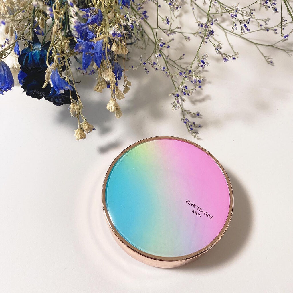 ピンクティーツリーカバークッション/APLIN/クッションファンデーションを使ったクチコミ（3枚目）