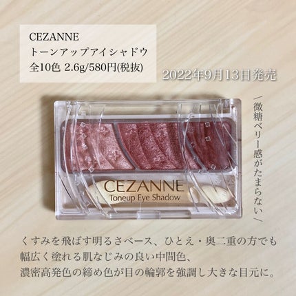 トーンアップアイシャドウ/CEZANNE/アイシャドウパレットを使ったクチコミ(2枚目)