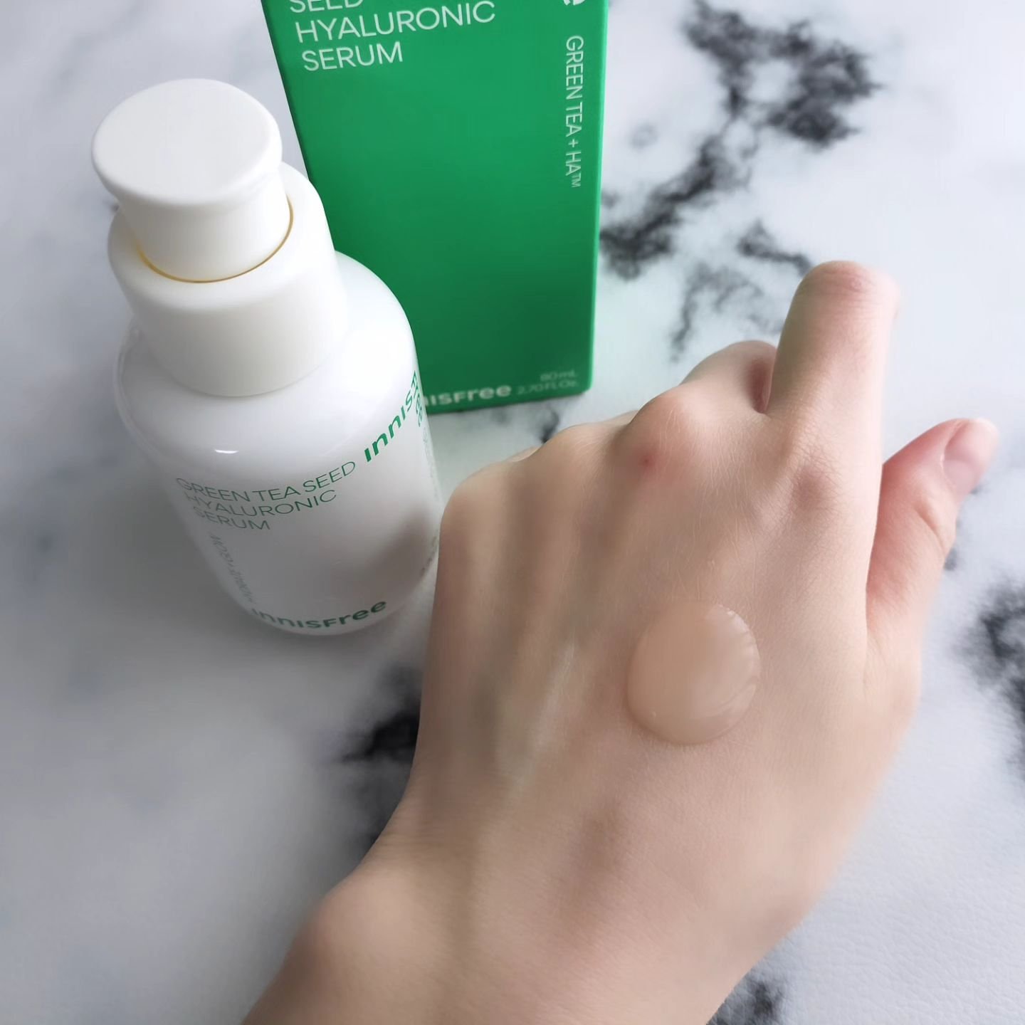 グリーンティーシード ヒアルロン セラム　 80mL/innisfree/美容液を使ったクチコミ（2枚目）