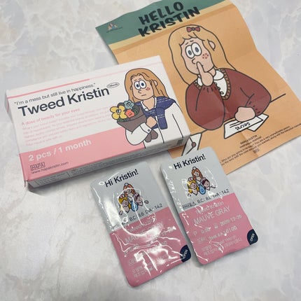 Tweed Kristin 1month/Hapa kristin/1ヶ月(1MONTH)カラコンを使ったクチコミ(2枚目)