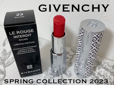 ルージュ・アンテルディ・バーム No.23	レッド・シマー（スプリング コレクション 2023）/GIVENCHY/リップケア・リップクリームを使ったクチコミ（3枚目）