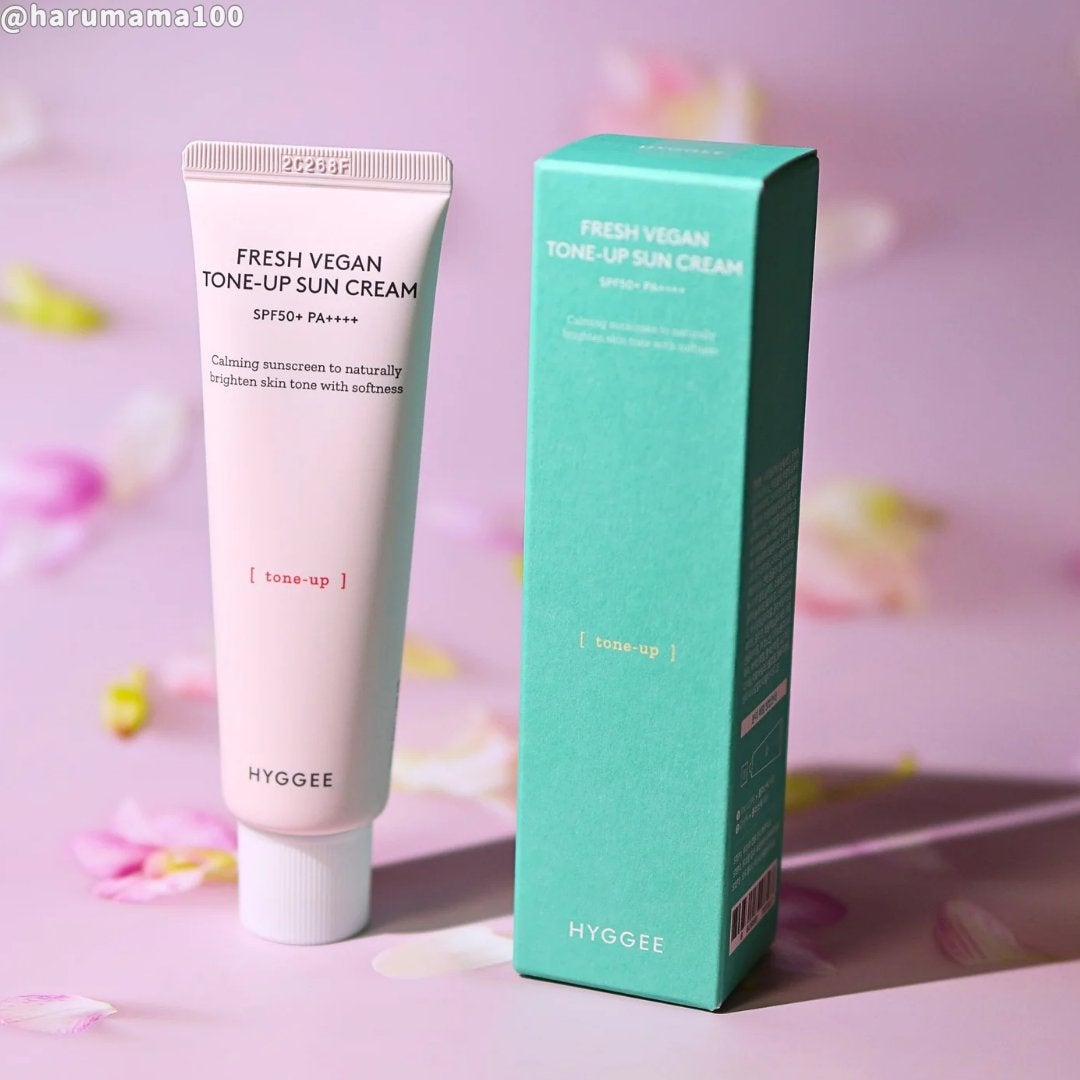 フレッシュヴィーガントーンアップサンクリーム/HYGGEE/日焼け止めクリームを使ったクチコミ(5枚目)