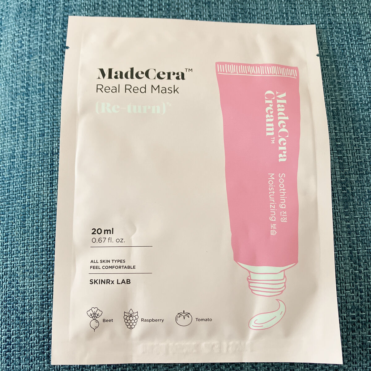 マデセラリアルレッドマスク/SKINRx LAB/シートマスク・パックを使ったクチコミ（1枚目）