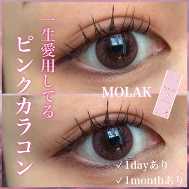 MOLAK 1month サクラペタル/MOLAK/１ヶ月（１MONTH）カラコンを使ったクチコミ（1枚目）