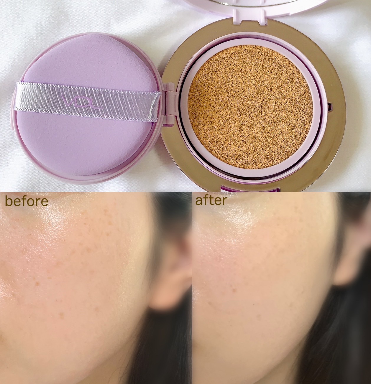 パーフェクティング シルキーフィット カバー クッション ファンデーション/VDL/クッションファンデーションを使ったクチコミ（3枚目）