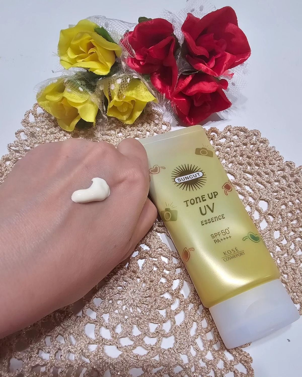 hayarenalove on LIPS 「#PR#サンカット #トーンアップUVエッセンスレモンイエロー..」(3枚目)