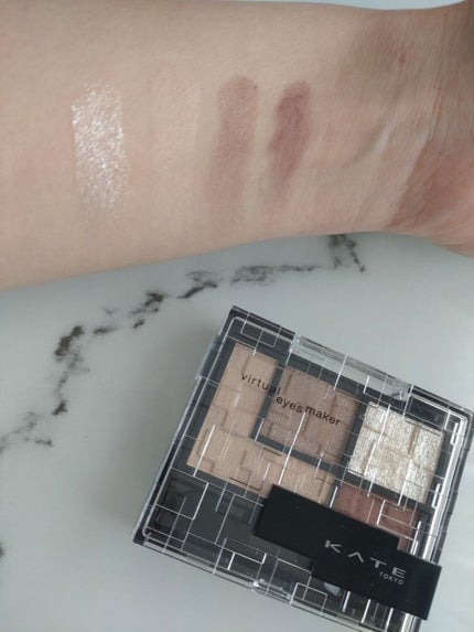 バーチャルアイズメイカー/KATE/アイシャドウパレットを使ったクチコミ(3枚目)