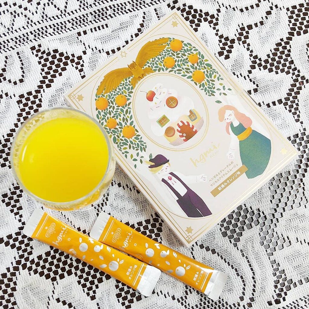 hgmi(はぐみぃ)朝摘みオレンジ味/さくらの森/美容ドリンクを使ったクチコミ(1枚目)