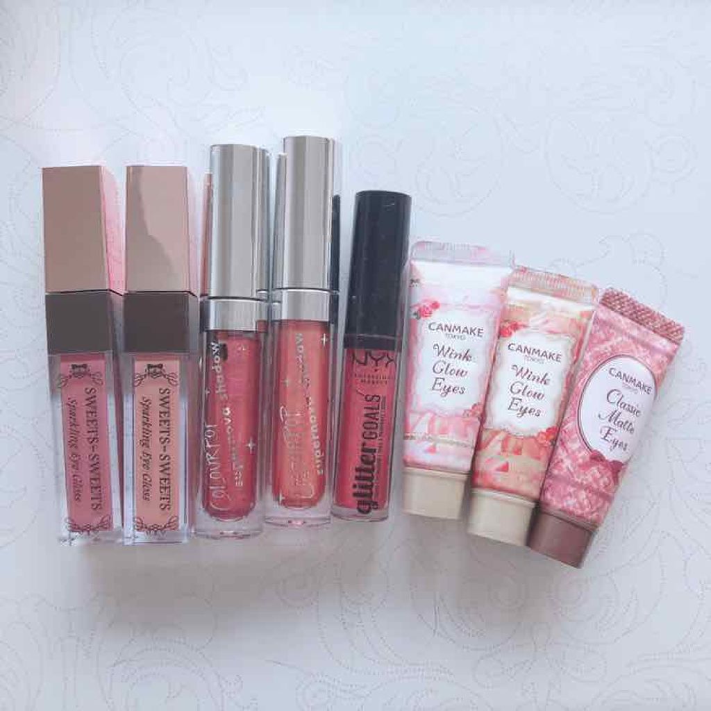 グリッター ゴールズ リキッド アイシャドウ/NYX Professional Makeup/グリッターを使ったクチコミ（1枚目）