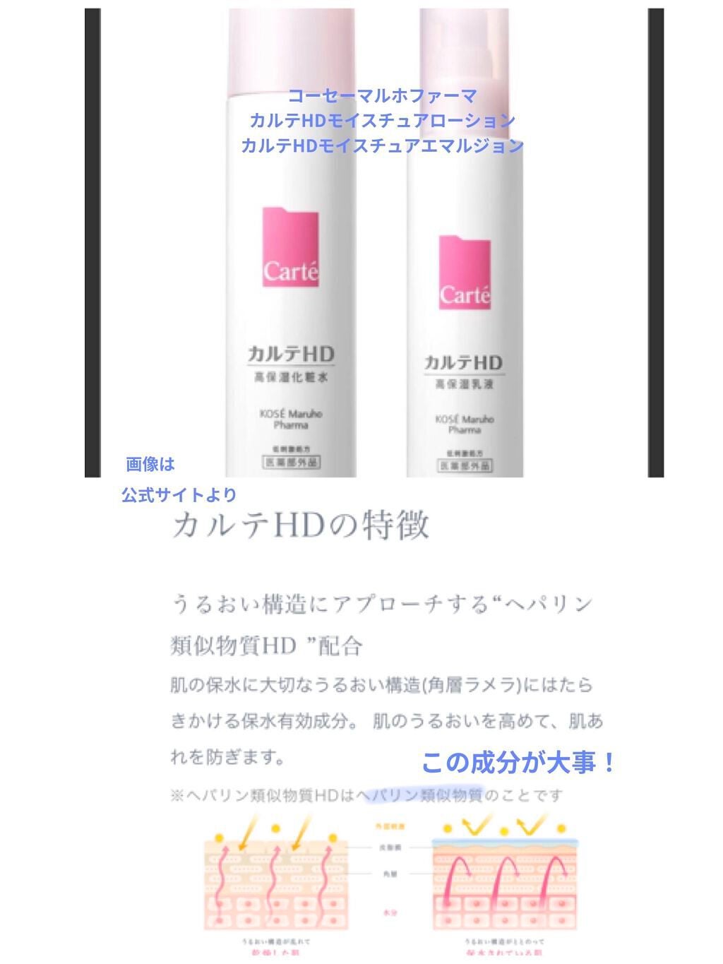 モイスチュア ローション/カルテHD/化粧水を使ったクチコミ(2枚目)