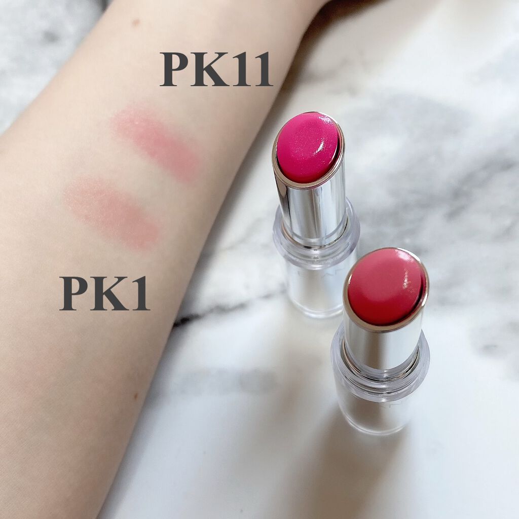 ラスティンググロスリップ/CEZANNE/口紅を使ったクチコミ（2枚目）