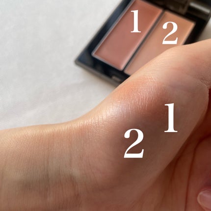 THREE シマリング グロー デュオ/THREE/クリームハイライトを使ったクチコミ(2枚目)