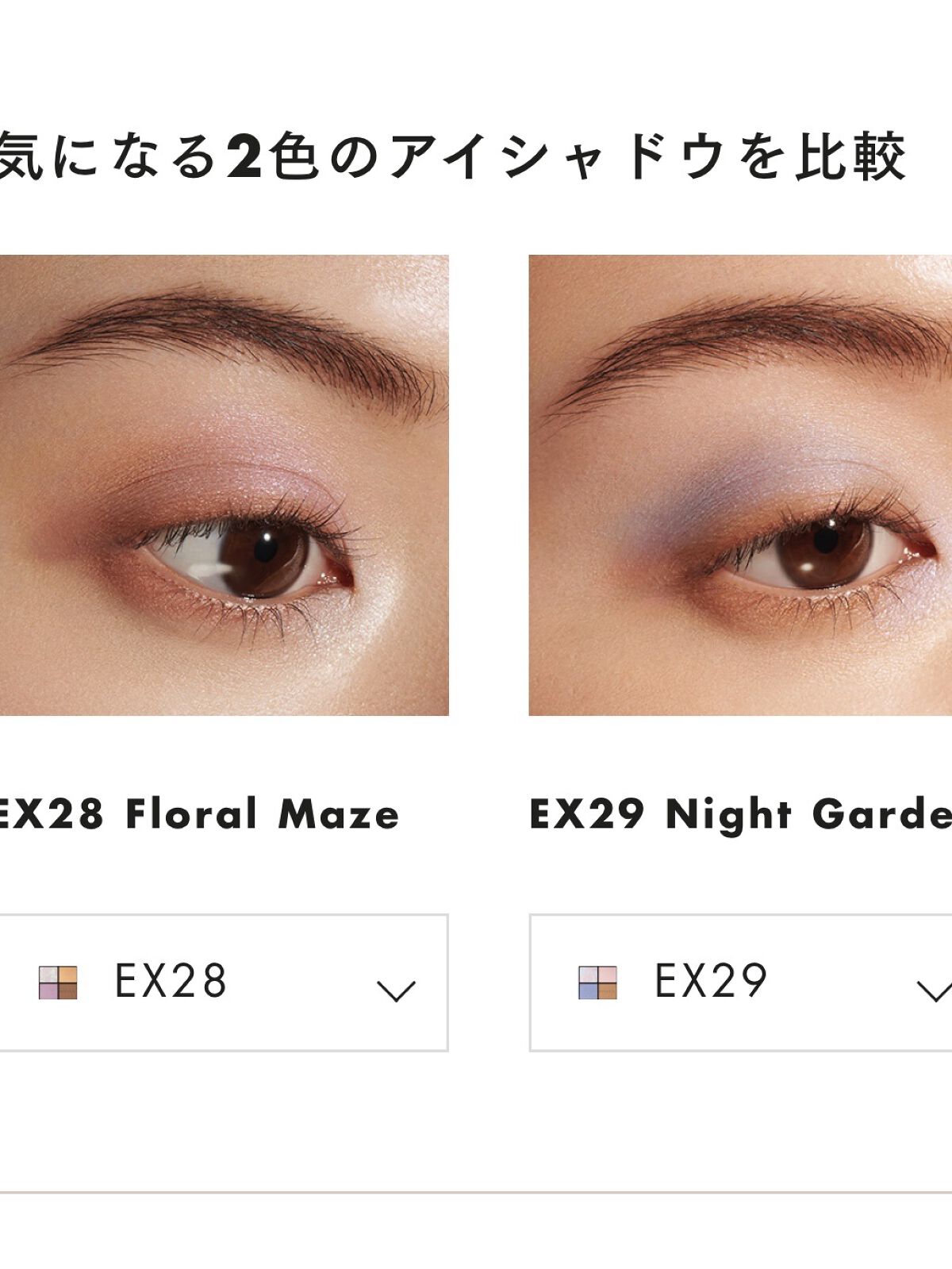 アイカラーレーション EX29 Night Garden/LUNASOL/アイシャドウパレットを使ったクチコミ（2枚目）