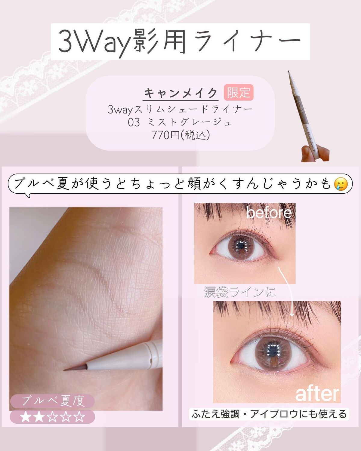 パステルヴェールコンシーラー/キャンメイク/パレットコンシーラーを使ったクチコミ(9枚目)