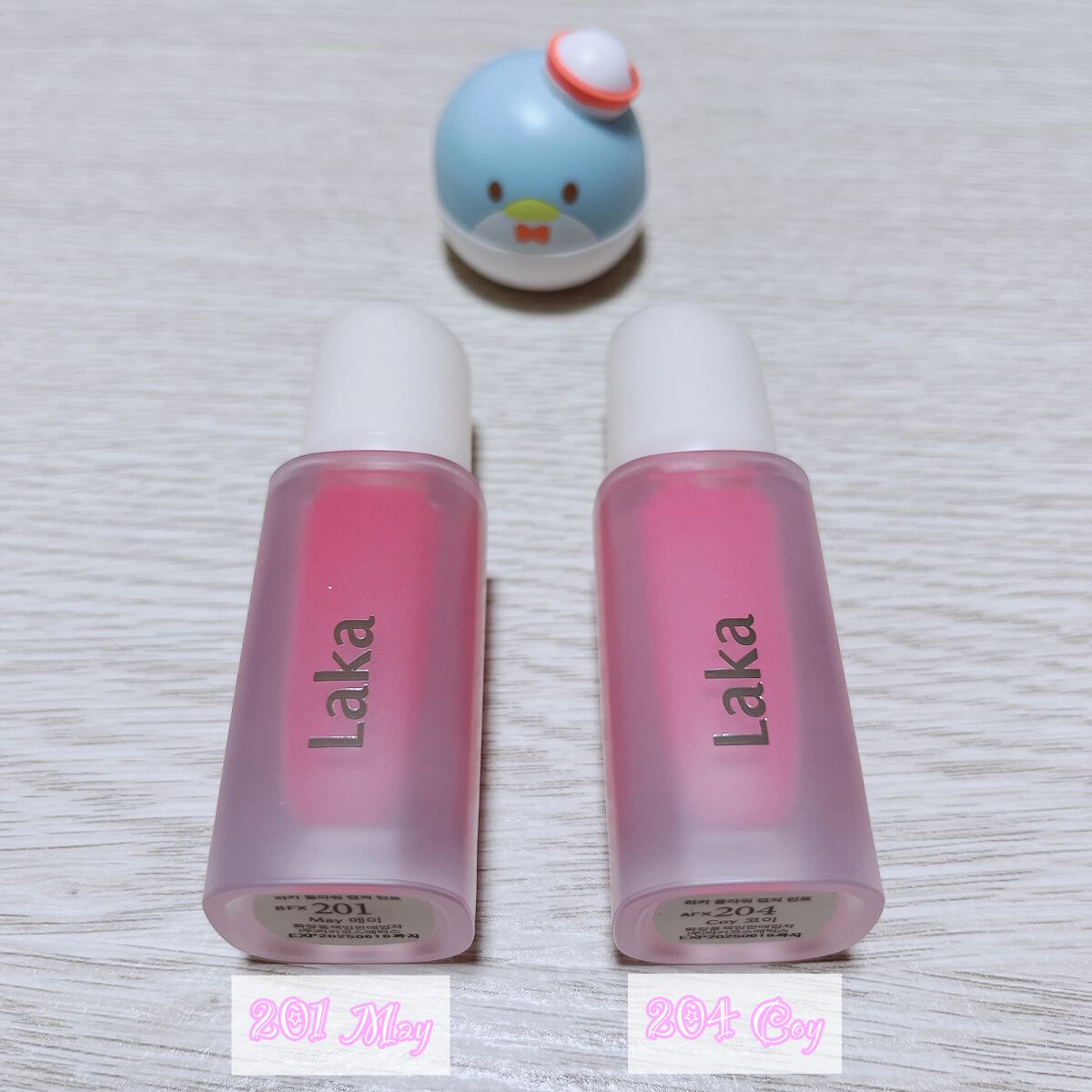 フラワーキャプチャーティント 204 Coy/Laka/口紅を使ったクチコミ（1枚目）