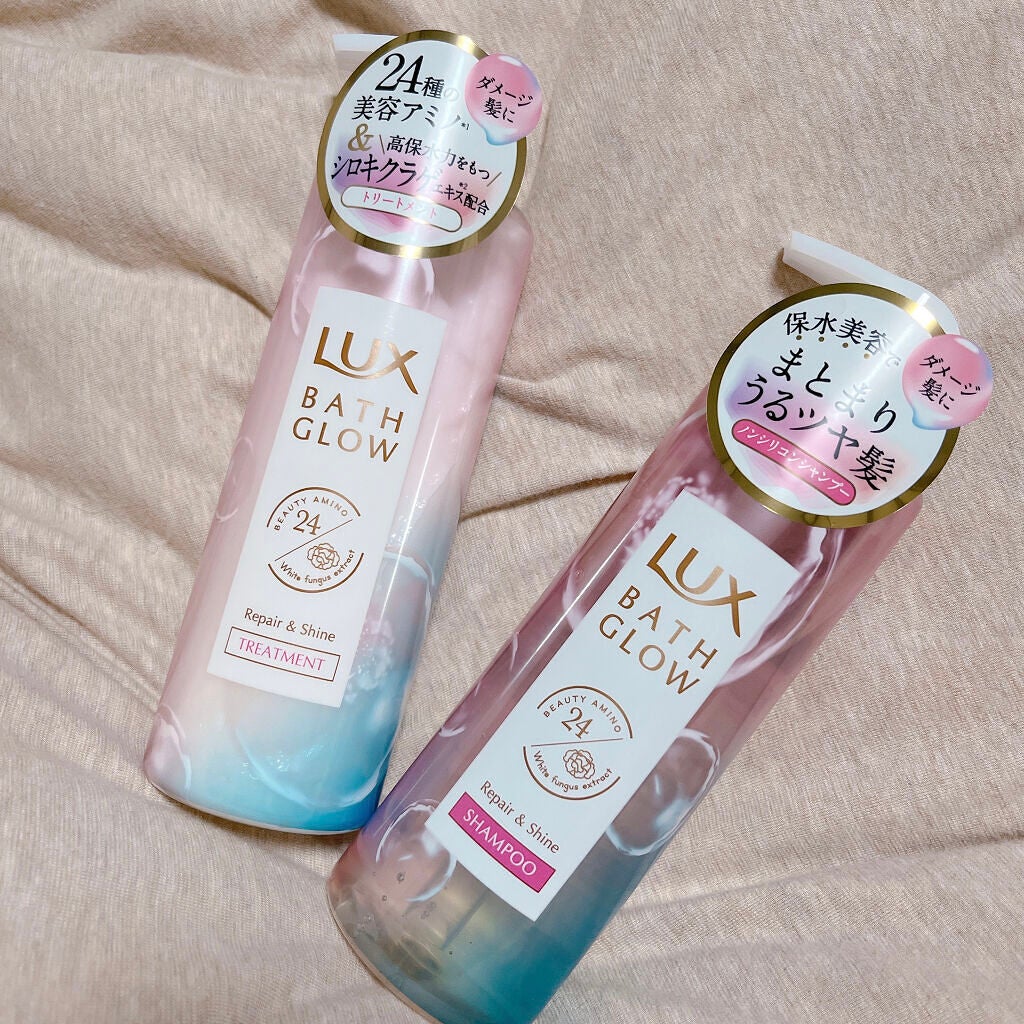 バスグロウ リペア&シャイン シャンプー/トリートメント/LUX/シャンプー・コンディショナーを使ったクチコミ(1枚目)