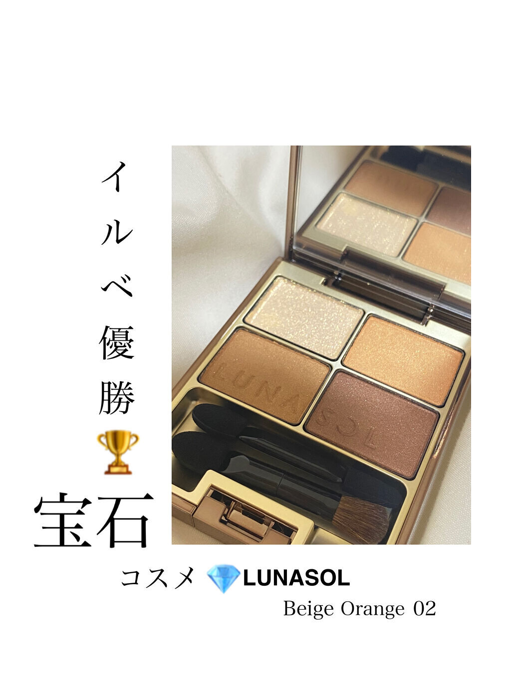スキンモデリングアイズ/LUNASOL/アイシャドウパレットを使ったクチコミ（1枚目）