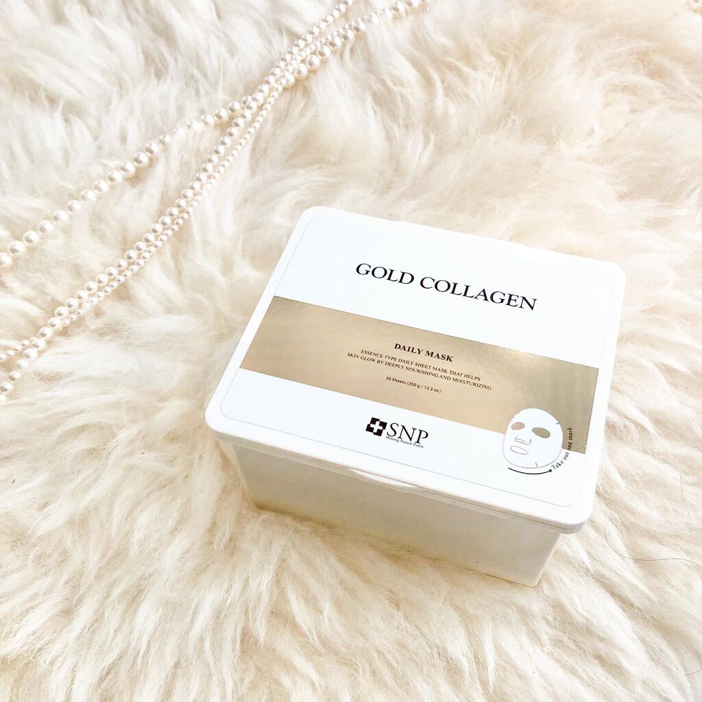 ゴールドコラーゲンデイリーマスク/SNP/シートマスク・パックを使ったクチコミ(2枚目)
