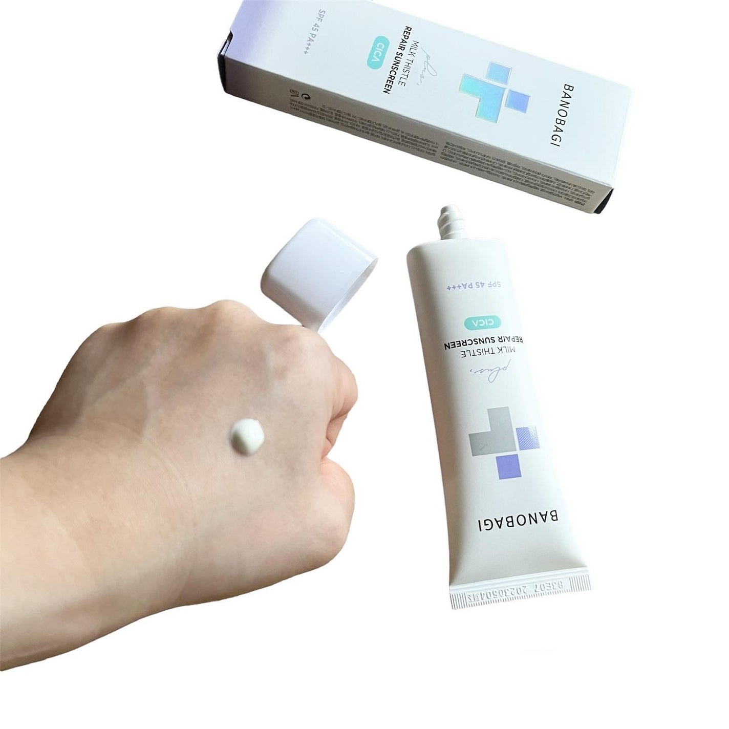 ミルクシスルリペアシカサンスクリーンプラス/BANOBAGI/日焼け止めミルクを使ったクチコミ(2枚目)