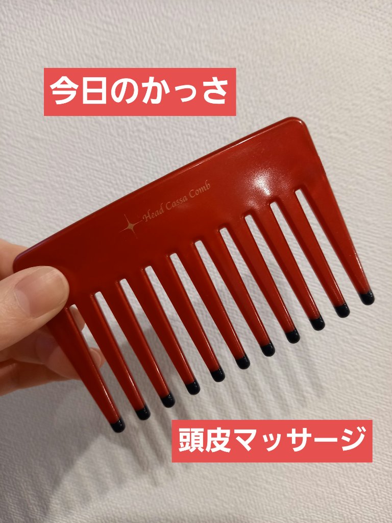 ヘッドかっさコーム/ベス/ヘアケアグッズを使ったクチコミ（1枚目）