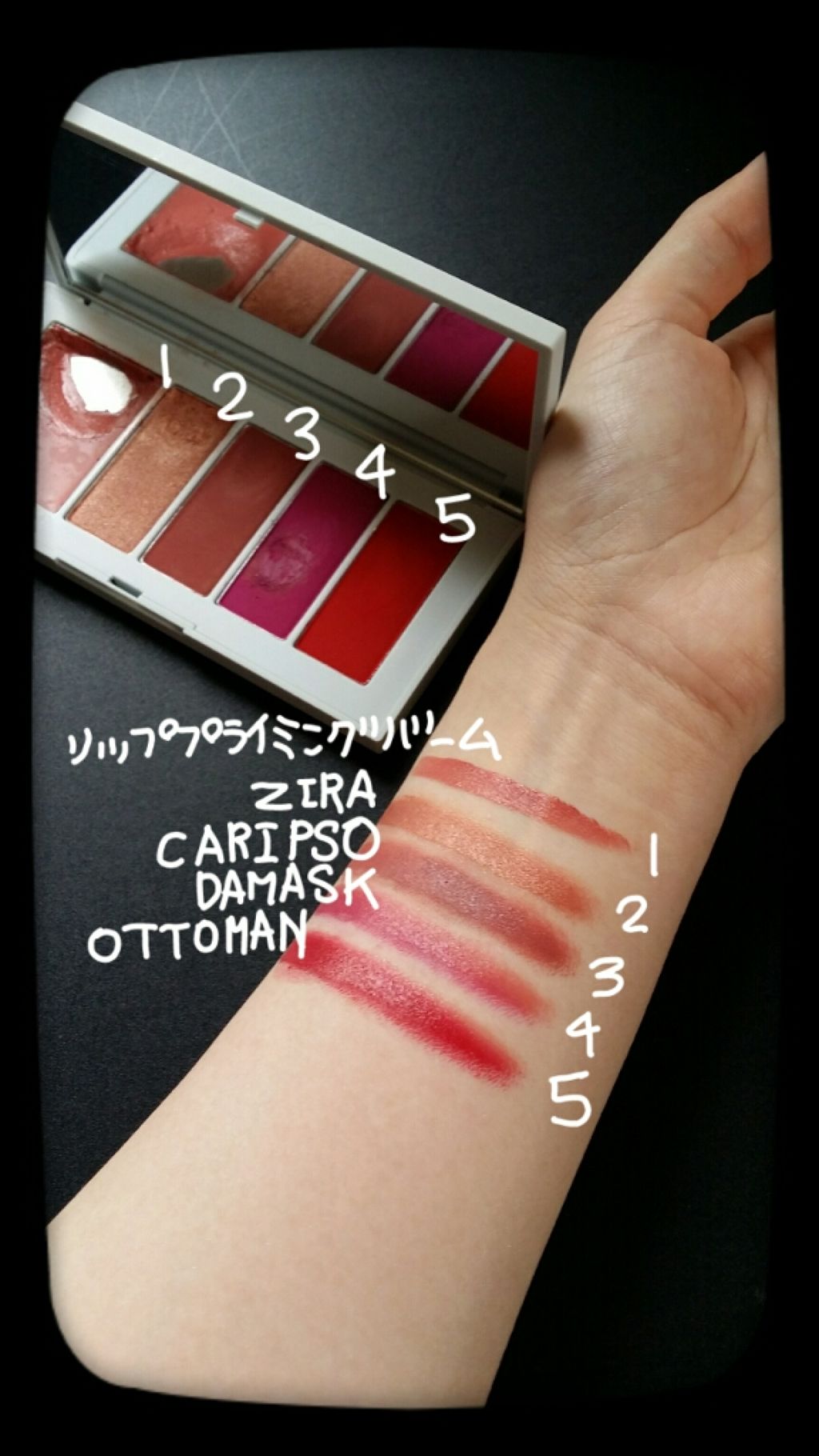 ポイズンローズ リップパウダーパレット/NARS/口紅を使ったクチコミ（2枚目）