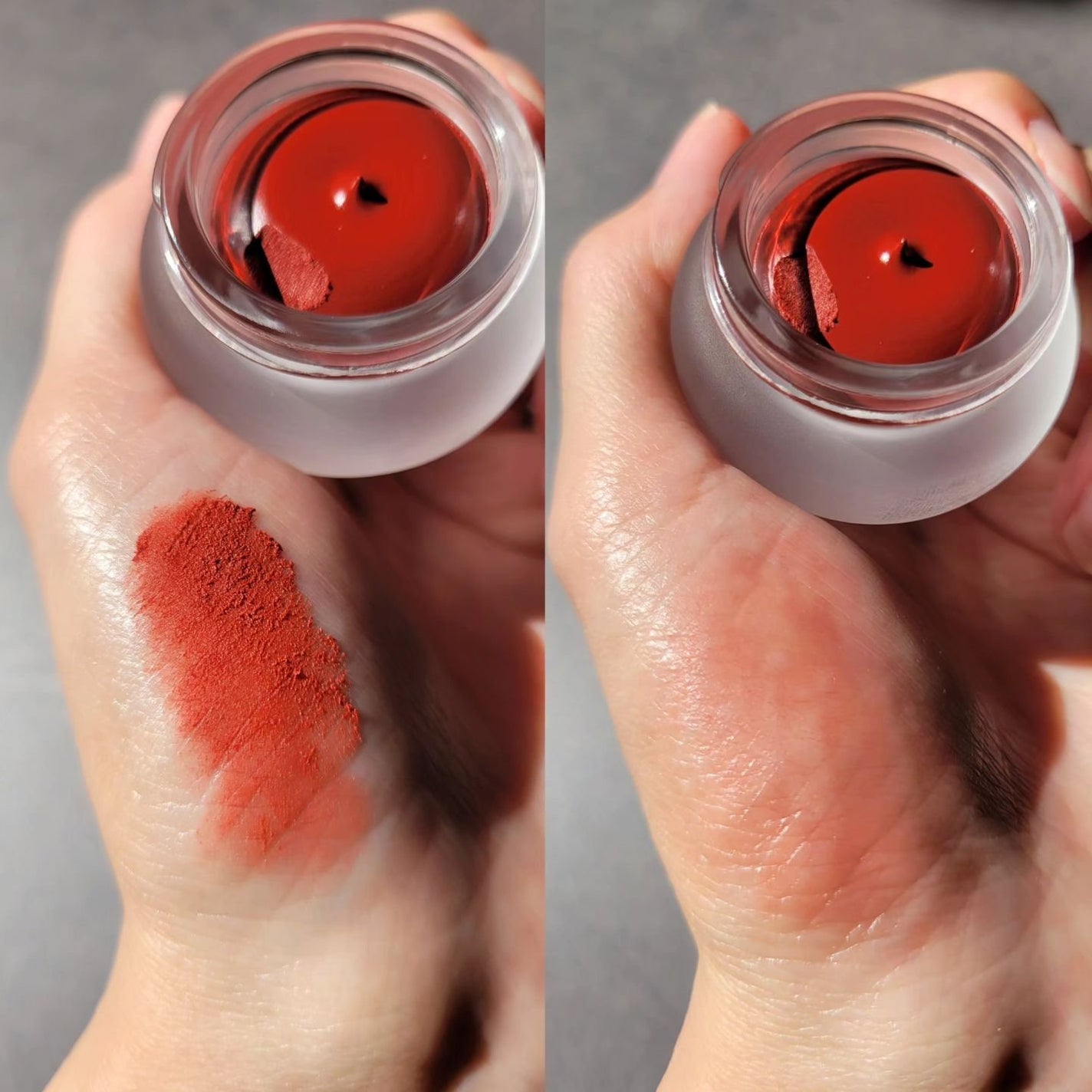 リップアンドチーク ブラーリープリンポット/fwee/口紅を使ったクチコミ(3枚目)