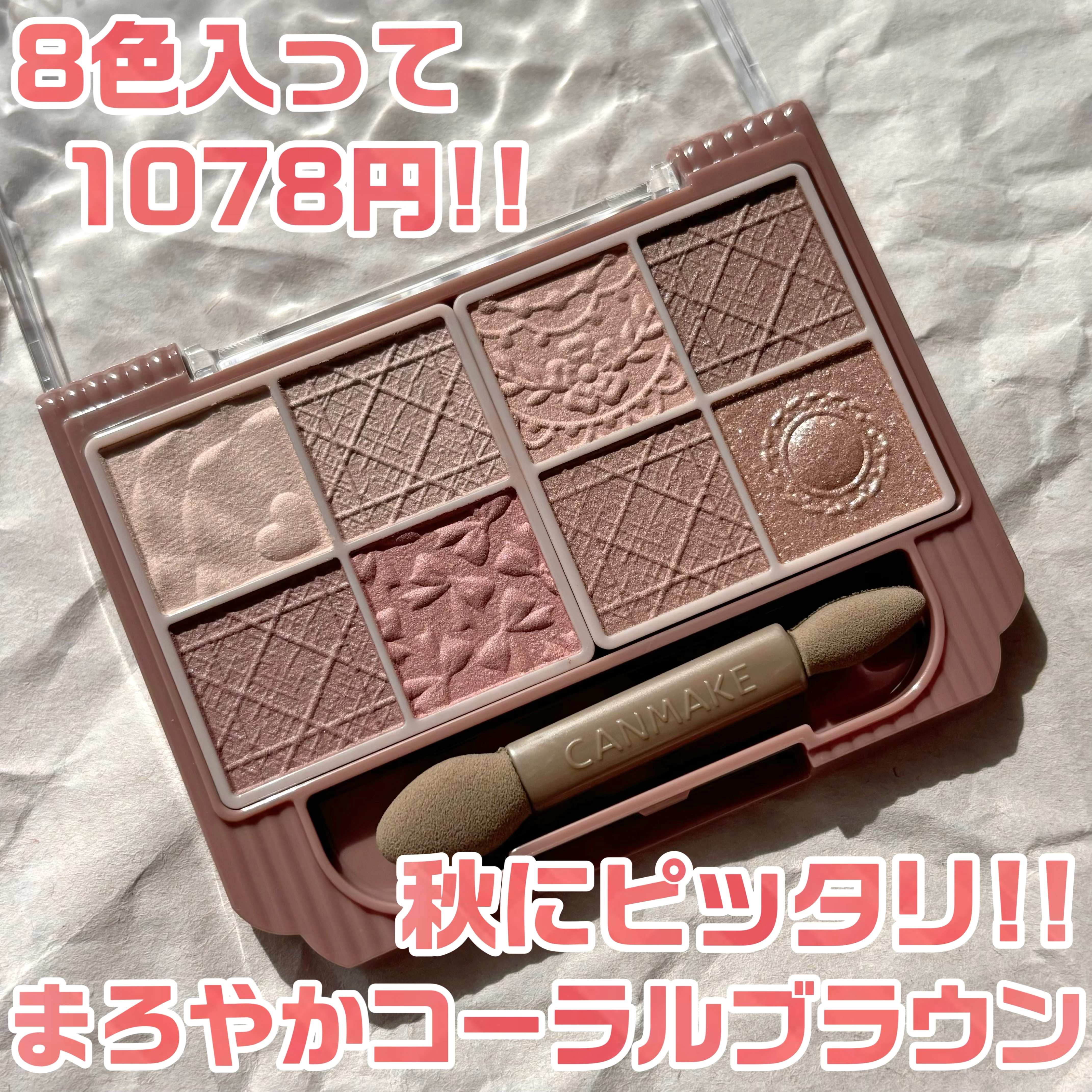 プティパレットアイズ（マットタイプ）/キャンメイク/パウダーアイシャドウを使ったクチコミ（1枚目）