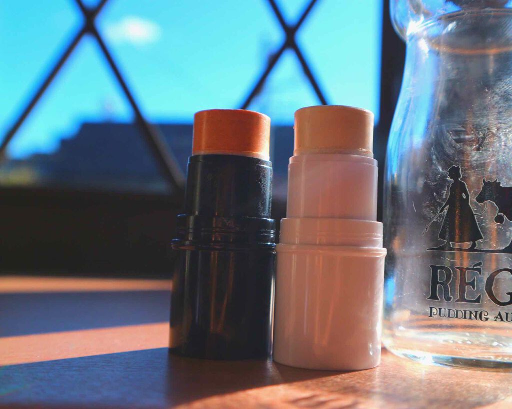 UR GLAM FACE GLOSS STICK/U R GLAM/ジェル・クリームチークを使ったクチコミ(2枚目)