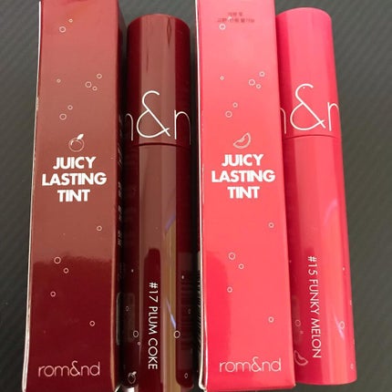 ジューシーラスティングティント/rom&nd/リップティントを使ったクチコミ(1枚目)