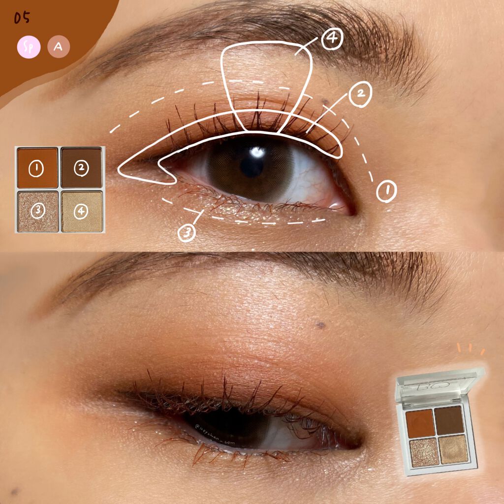 THE アイパレR/b idol/アイシャドウパレットを使ったクチコミ(6枚目)