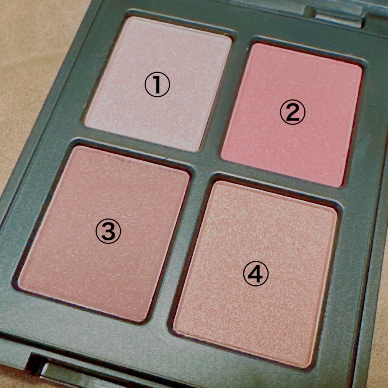 エトワルローズ 4色アイシャドウ 11 カシス/Étoile Rose/アイシャドウパレットを使ったクチコミ（2枚目）