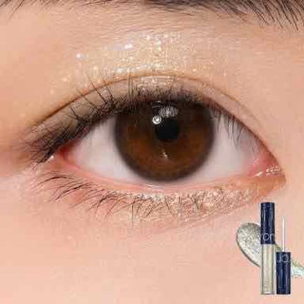 リキッド グリッター シャドウ/rom&nd/グリッターを使ったクチコミ(2枚目)