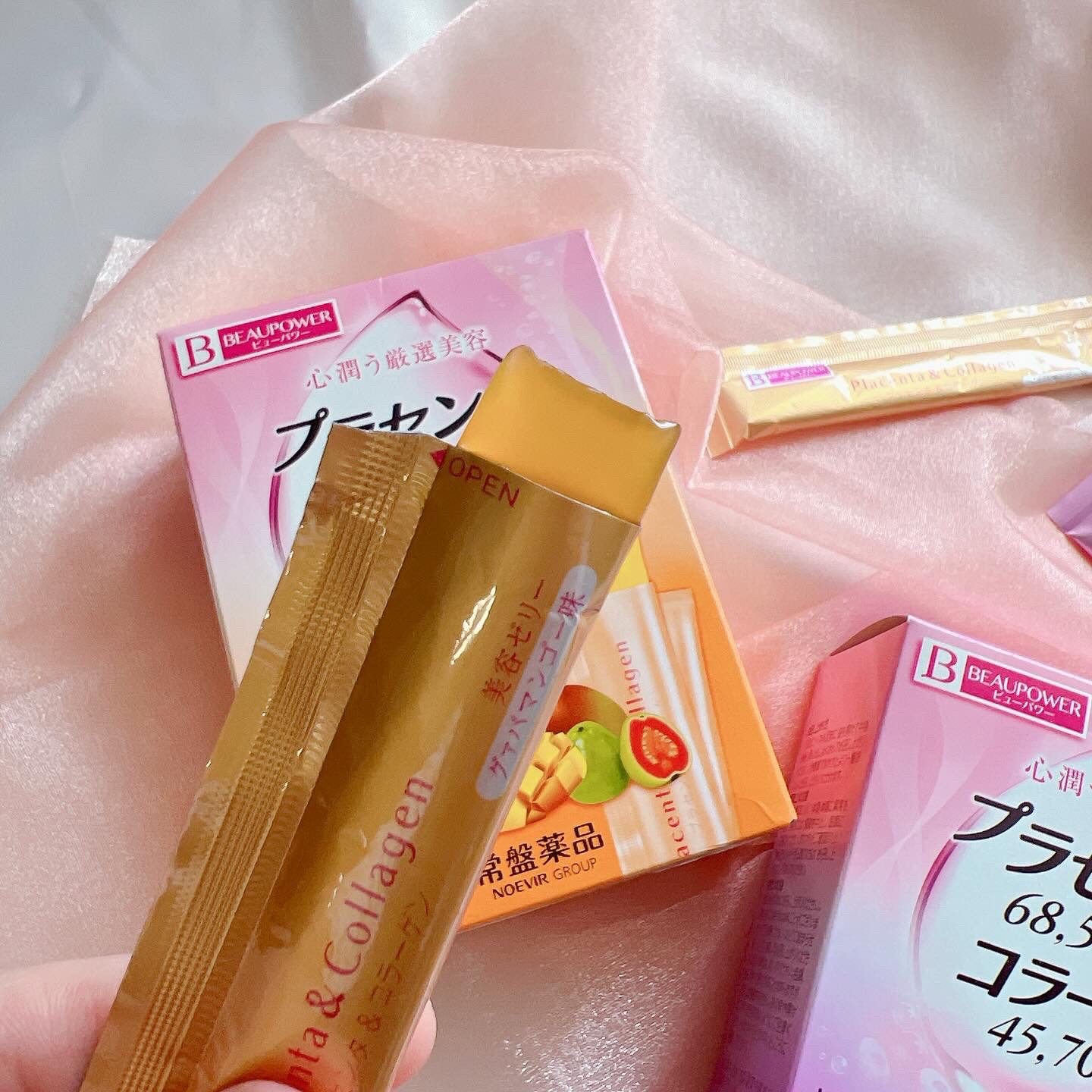 プラセンタ・コラーゲン＜ゼリー＞アサイー風味/ビューパワー/食品を使ったクチコミ（2枚目）