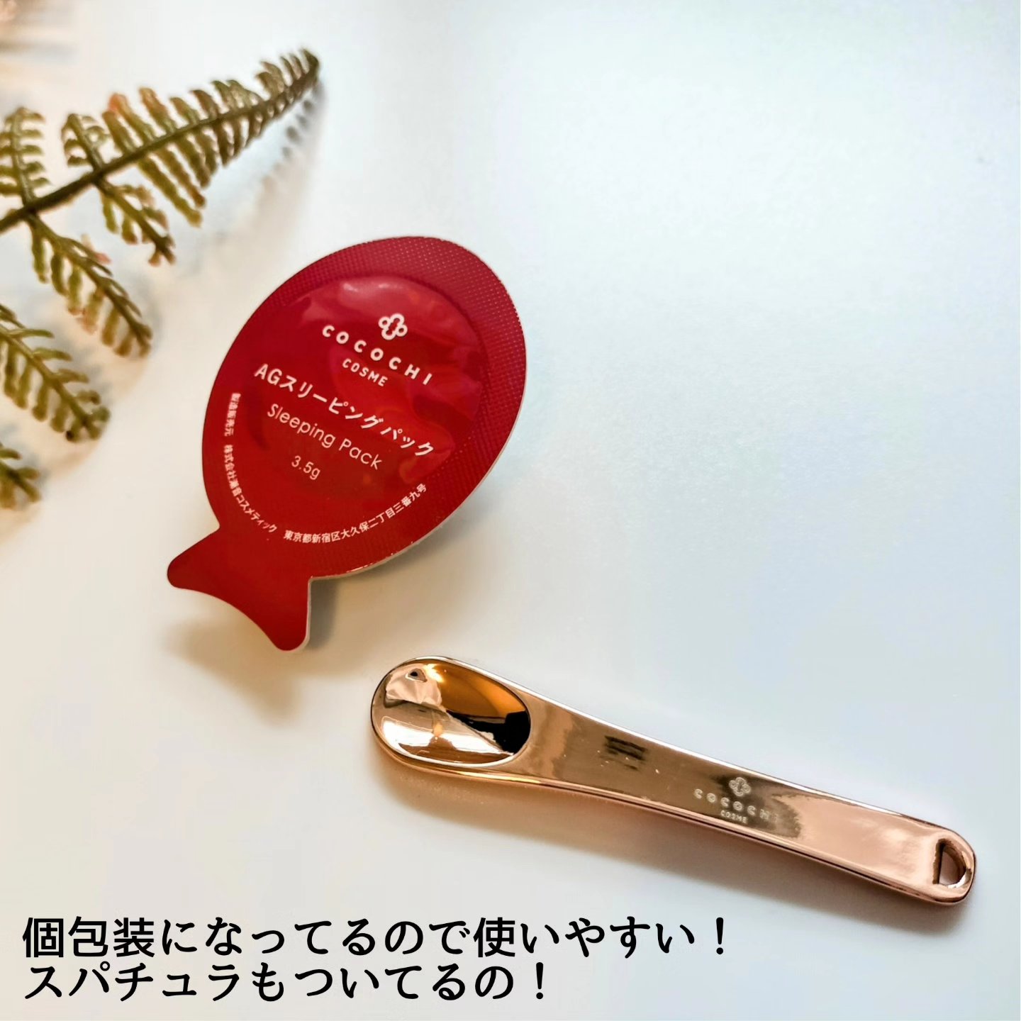 ココチ AG スリーピングパック N/COCOCHI/フェイスクリームを使ったクチコミ（2枚目）