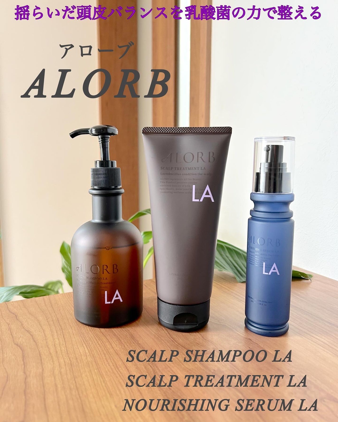 スキャルプシャンプーLA/トリートメントLA/ALORB/サロンシャンプーを使ったクチコミ(1枚目)