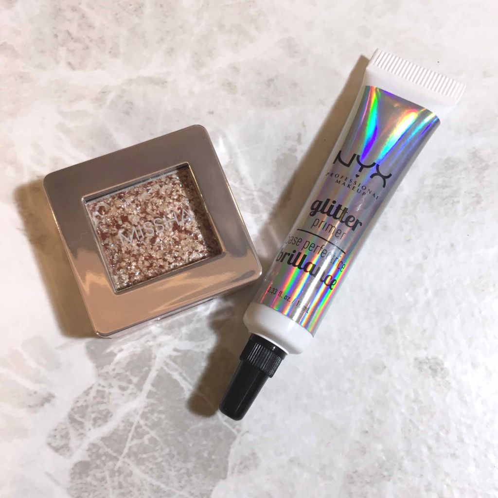 グリッタープリズム シャドウ/MISSHA/グリッターを使ったクチコミ（1枚目）